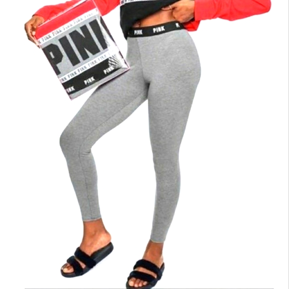 PINK Victoria's Secret Pants - Victoria's Secret VS PINK Logo Waist Leggings